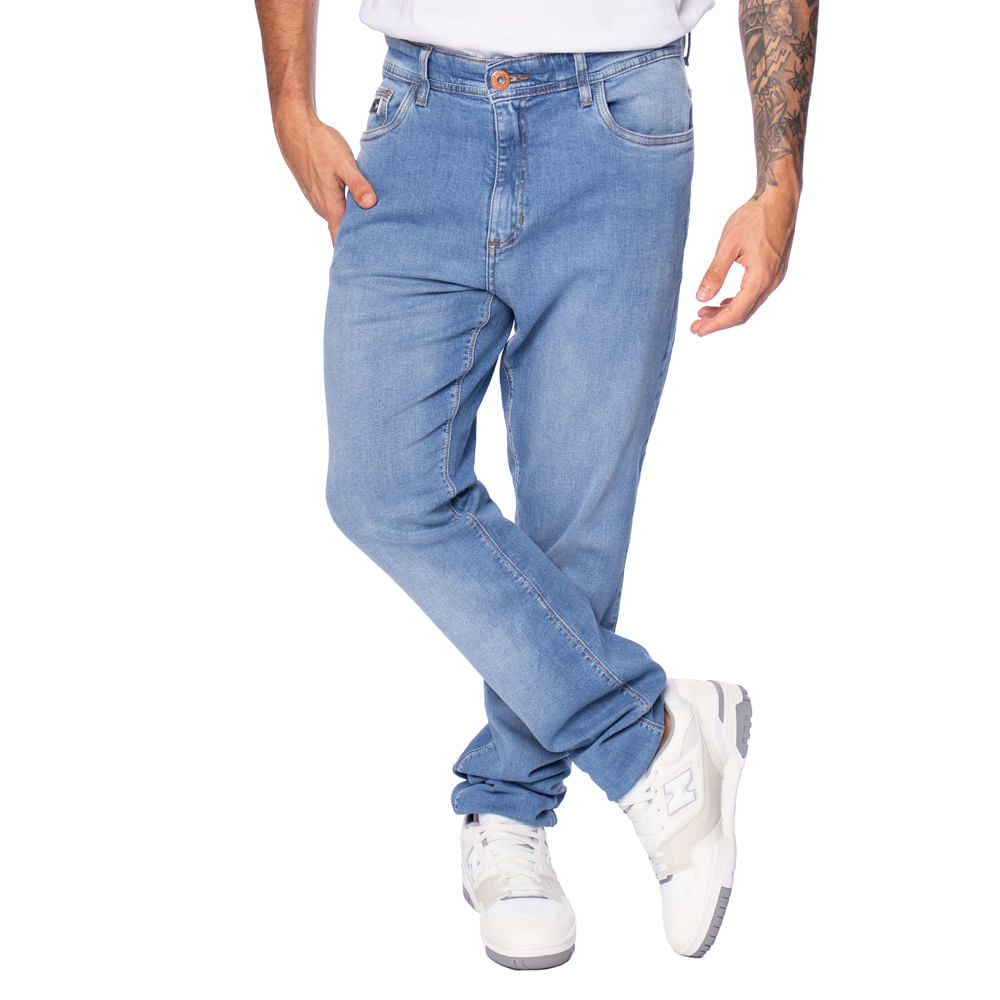 Calça Jeans Masculina Max Denim Slim Tradicional Azul em Oferta na Shopee