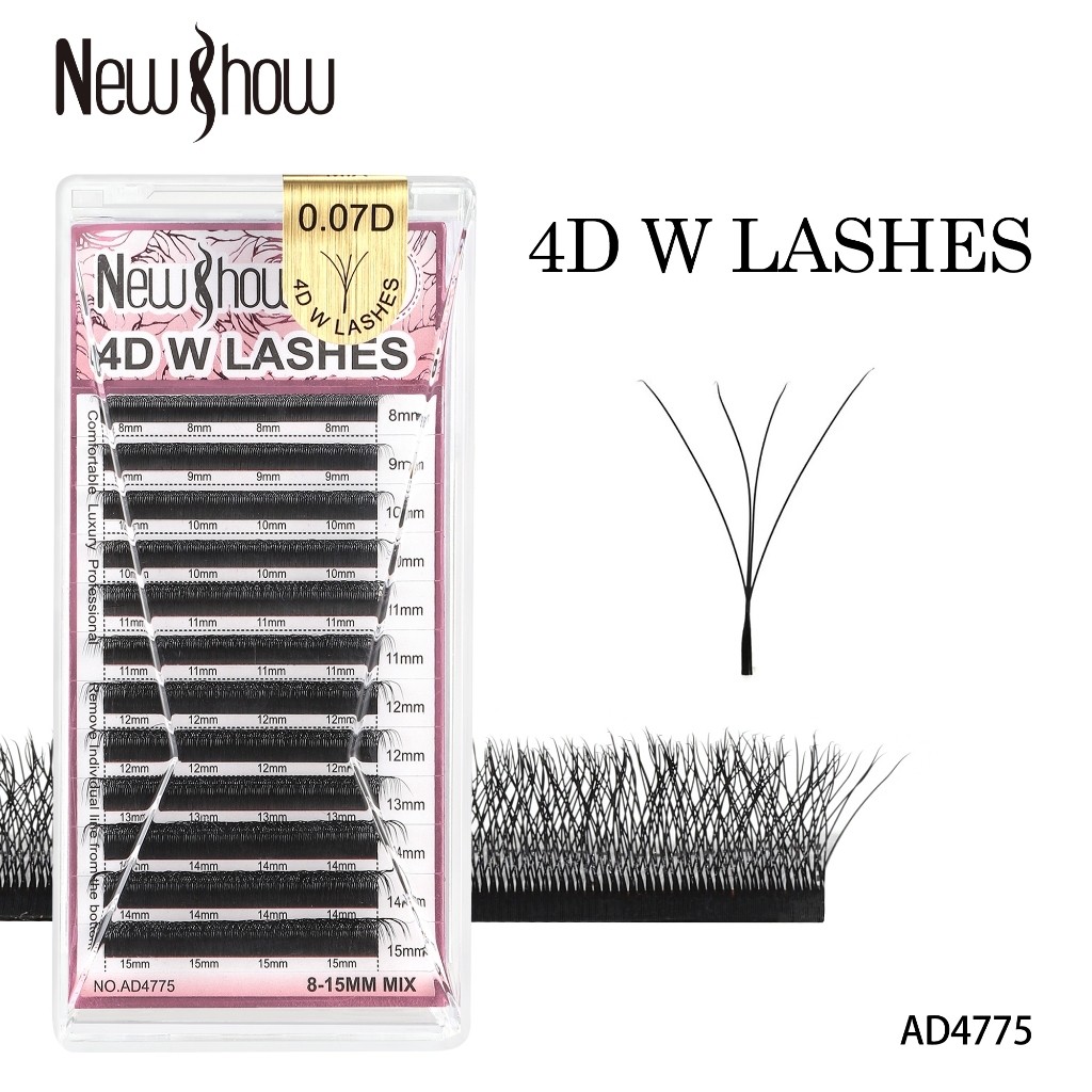 New Show Cílios W Original com Selo Fio W/ 4 D W LASHES/Extensão de Cilios Alongamento 4D W em Oferta na Shopee