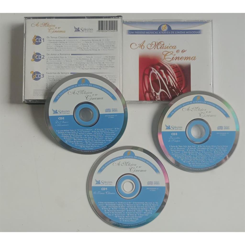 CD VÁRIOS ARTISTAS A MÚSICA E O CINEMA [3 CDS]