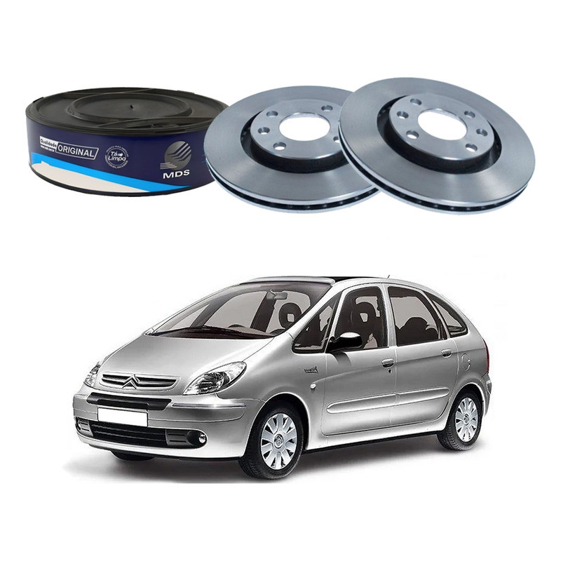 Disco Freio Dianteiro Mds Xsara Picasso 2.0 2000 A 2012 em Oferta na Shopee