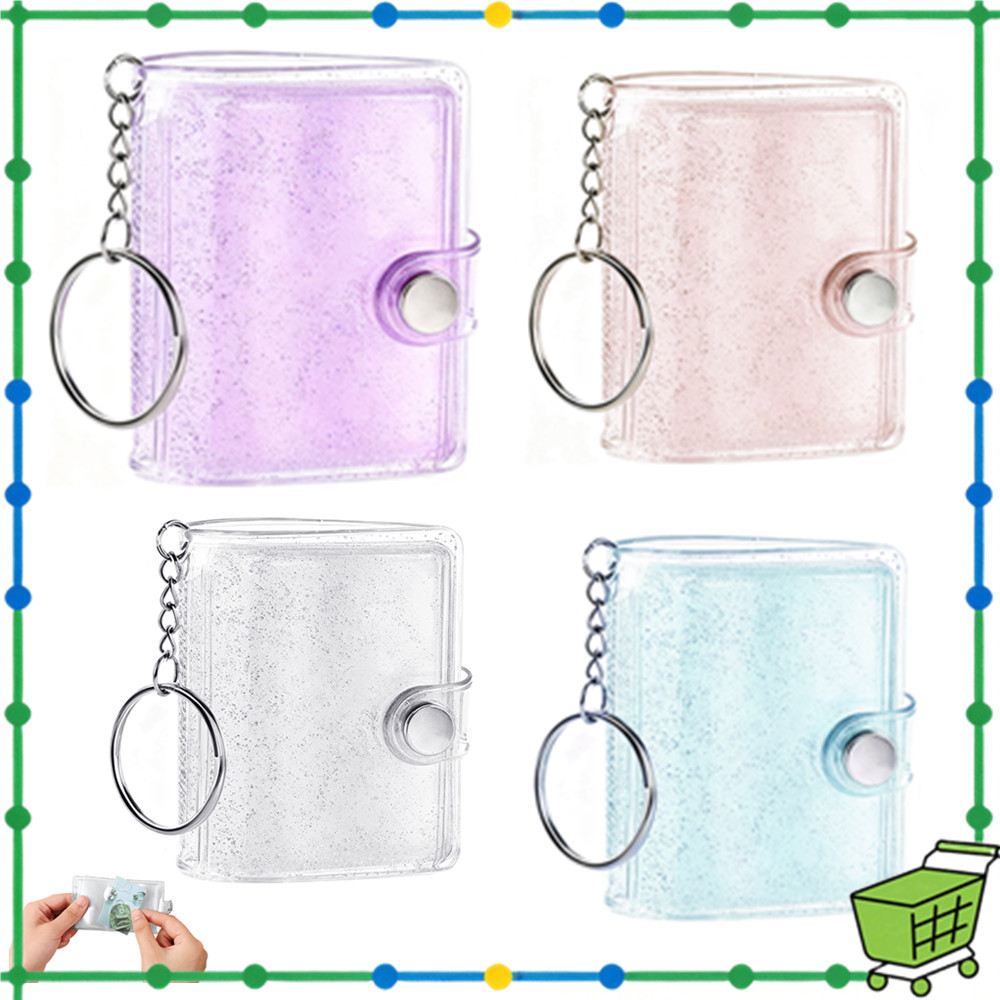 7cm Mini álbum de fotos chaveiro bolso inserção álbum de fotos pasta álbum de fotos pingente 1pc