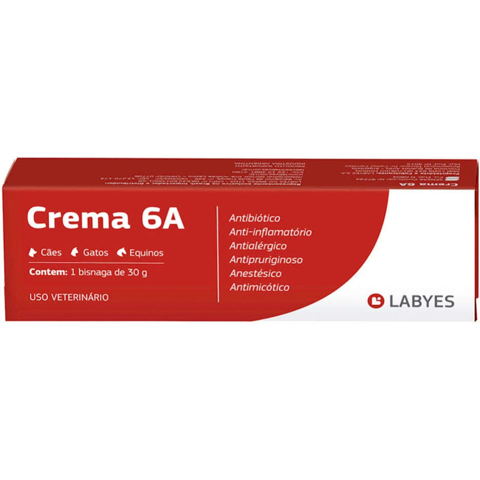Crema 6a Pomada Dermatológica 30g - Labyes em Oferta na Shopee