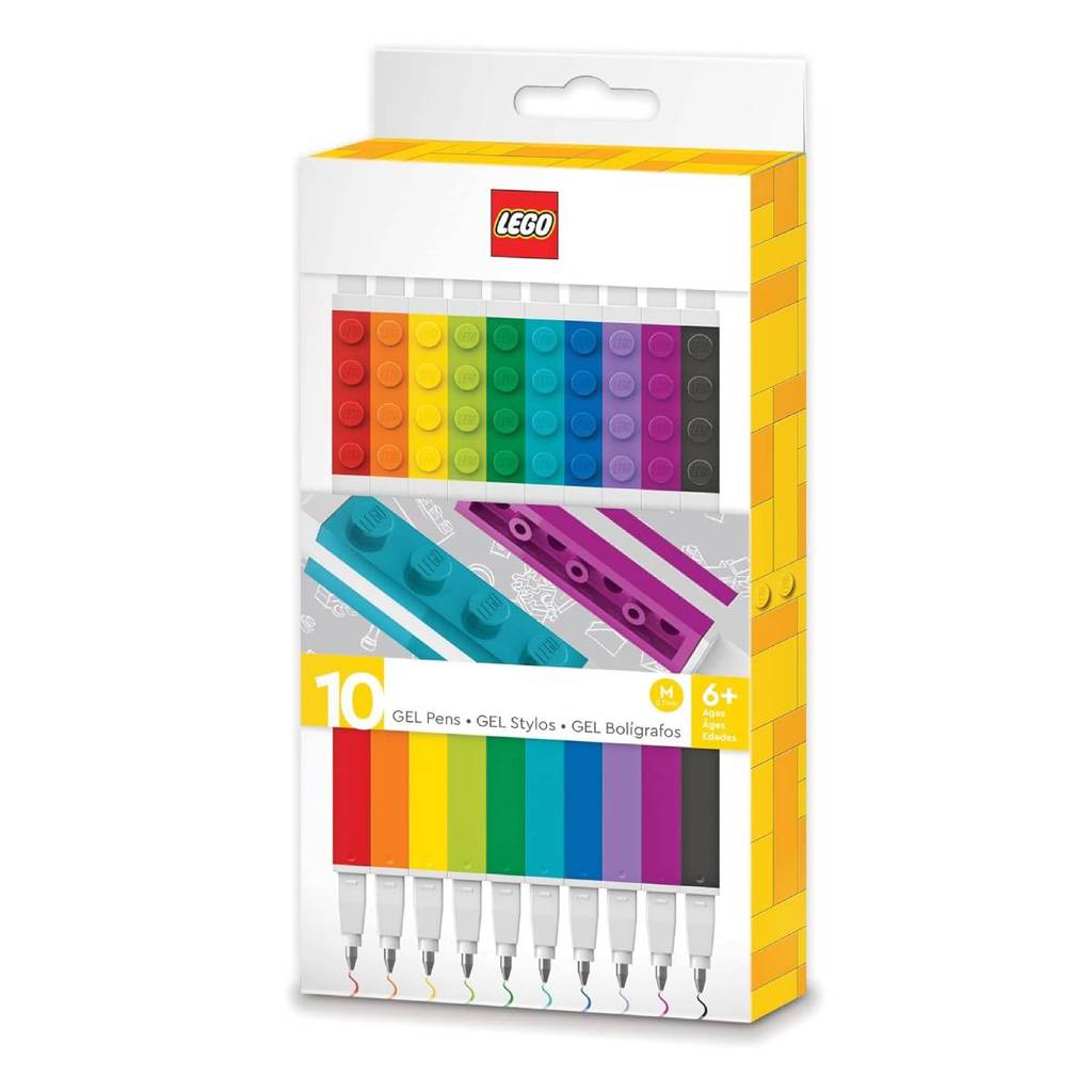Caneta gel 0.7mm Lego com 10 unidades Jandaia em Oferta na Shopee
