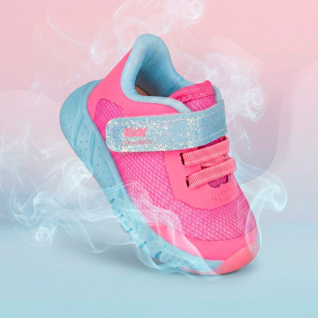 Tênis Infantil Menina Kidy Equilíbrio Primeiros Passos Calce Fácil Antiderrapante Flexível em Oferta na Shopee