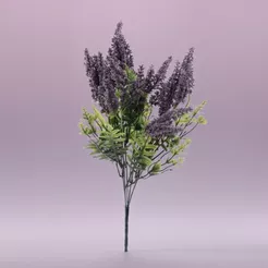 Buque Flor Permanente - Lavanda - Roxo - 38cm - 1 unidade - Cromus - Rizzo