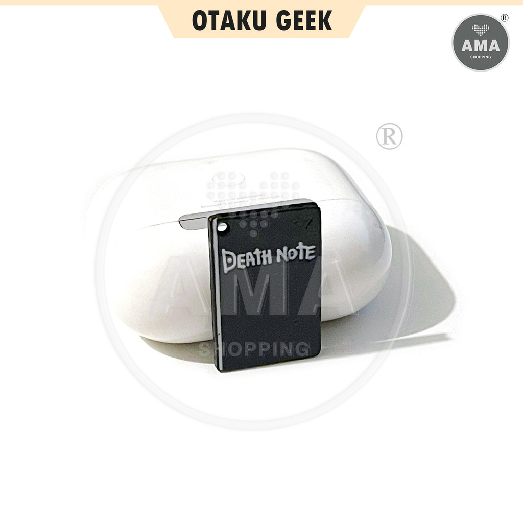 Pingente Death Note Caderno Miniatura Acessório Anime Gótico Mochila Chaveiro Geek Otaku