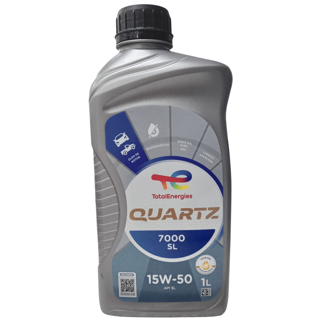 Óleo Lubrificante do Motor Total Quartz 7000 15W50 SL Semissintético 1L em Oferta na Shopee