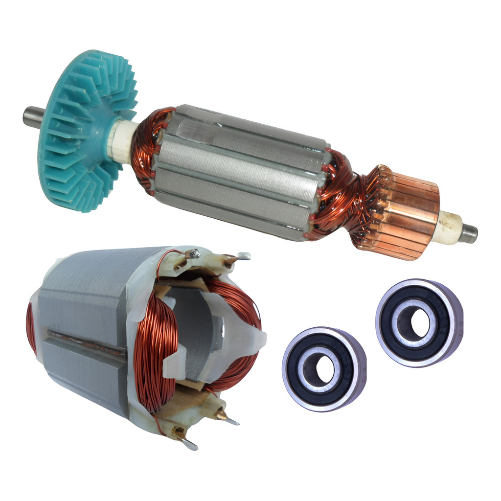 1551.1 GDC34 Bosch Serra Mármore Induzido Rotor 220V Bobina Estator 220V Rolamentos