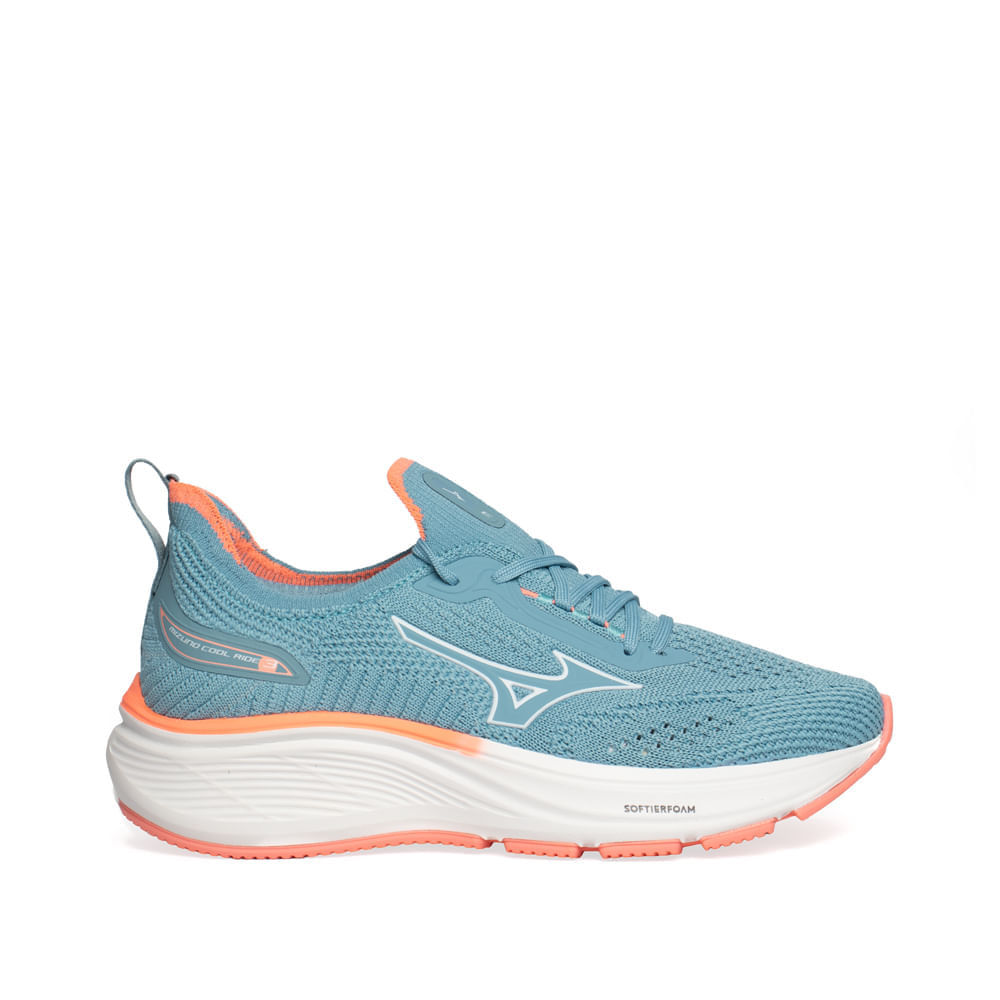Tênis Infantil Mizuno Cool Ride 3 Junior Azul Claro/Rosa Claro em Oferta na Shopee