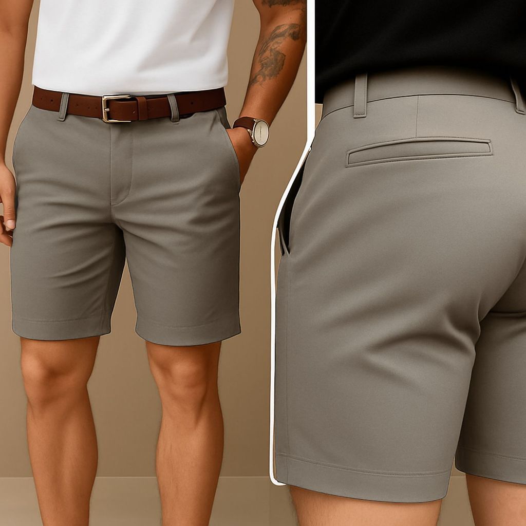 Bermuda Social Masculina Sarja Short Alfaiataria Esporte Fino com Elastano