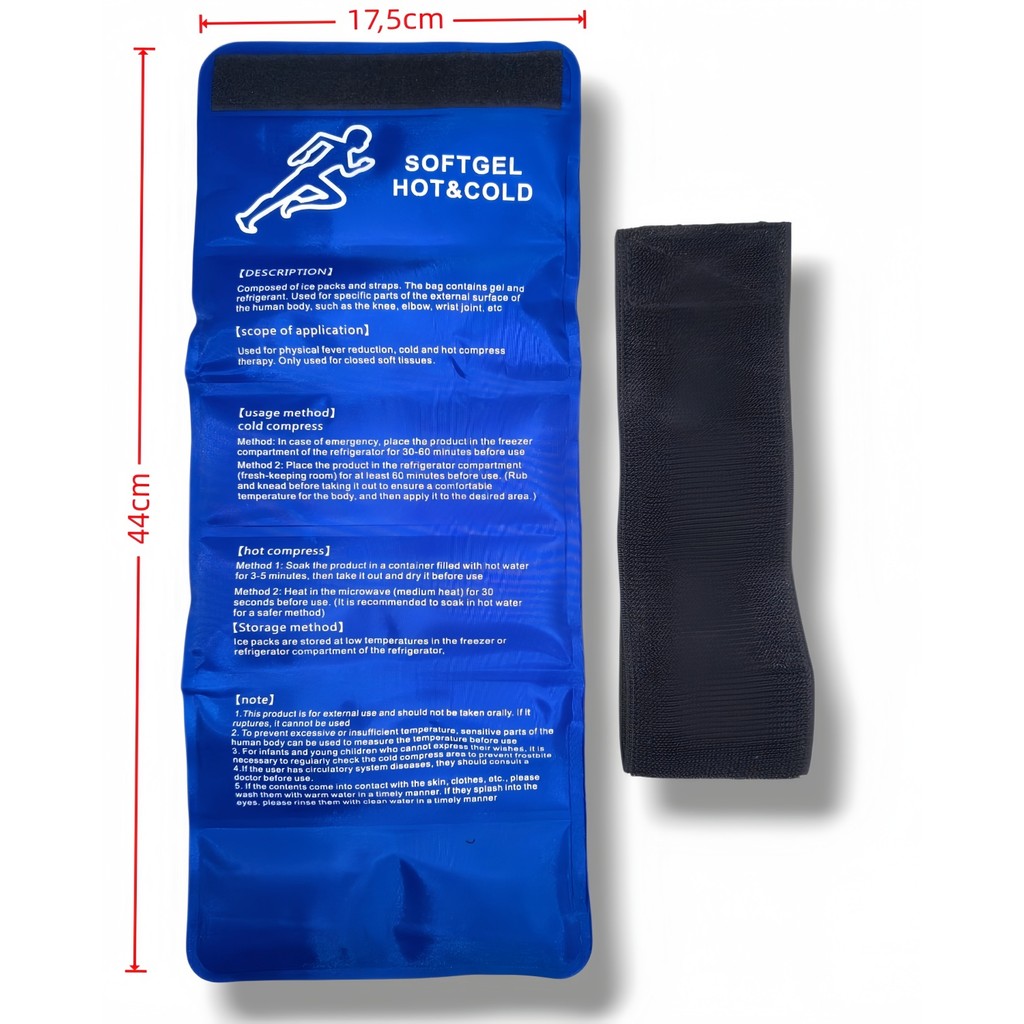 Nova - Compressa Térmica de Gel, Flexível Quente/Fria - Alívio de Dores, Contusões e Inflamações — imagem 2 de 2