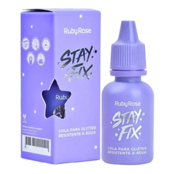 COLA PARA GLITTER RUBY ROSE STAY FIX RESISTENTE HB584 À ÁGUA 10ML