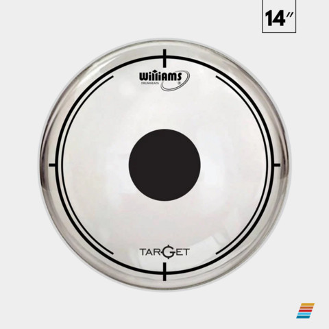 Pele Williams Target Dot DT2 Clear 14" Filme Duplo Transparente com Dot 188-14