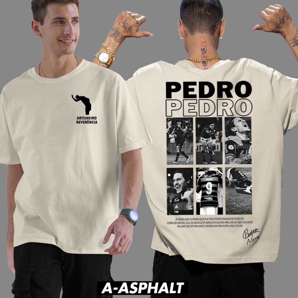 CAMISETA PEDRO CAMISA DE TIME PEDRO HENRIQUE 100% ALGODÃO PEDRO HENRIQUE INFANTIL AO PLUS SIZE