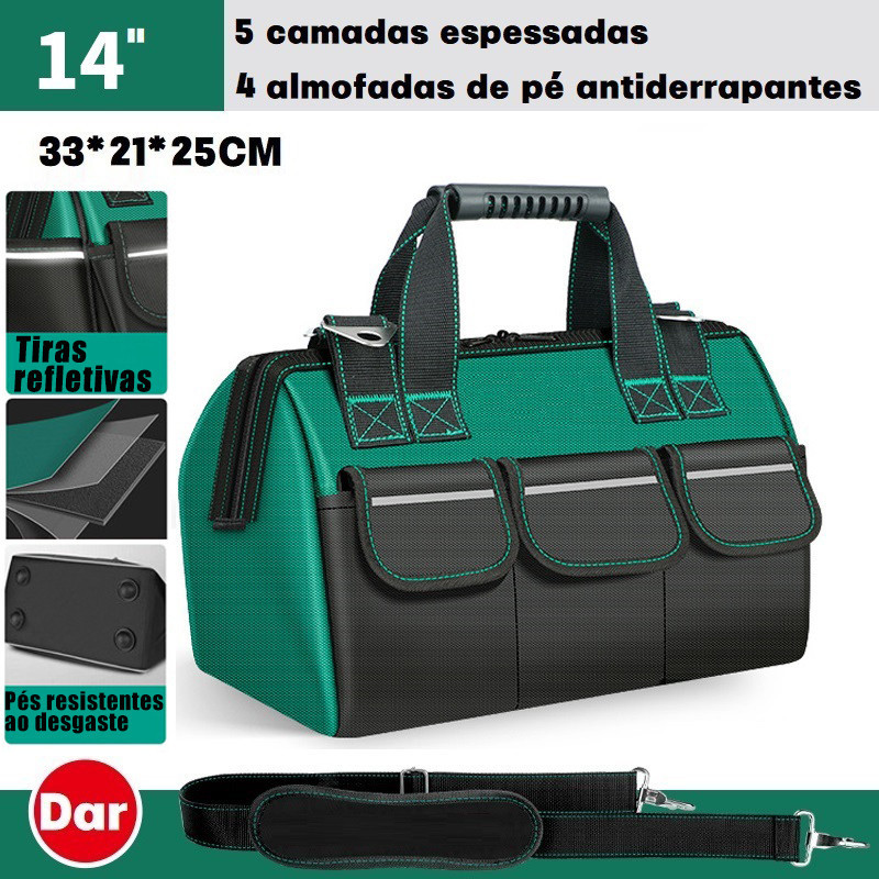 Bolsa/mala De Ferramentas Grande Resistente Lona Profissional 14 A 23 Pol Para Marcenaria,worker Uso