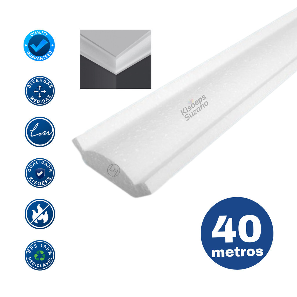 Moldura roda teto 40 metros classica EPS T3 LM08