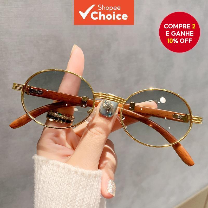 Óculos De Sol Redondos Retrô Luxuosos Com Armação Oval Punk Fashion Clássico Para Mulheres em Oferta na Shopee