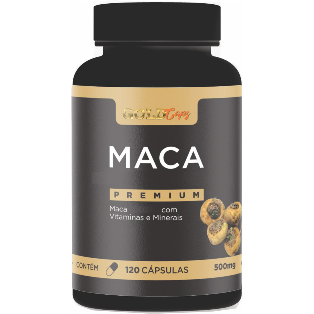 Mac Suplemento 1 frasco 120 cápsulas Macasperunas Premium em Oferta na Shopee