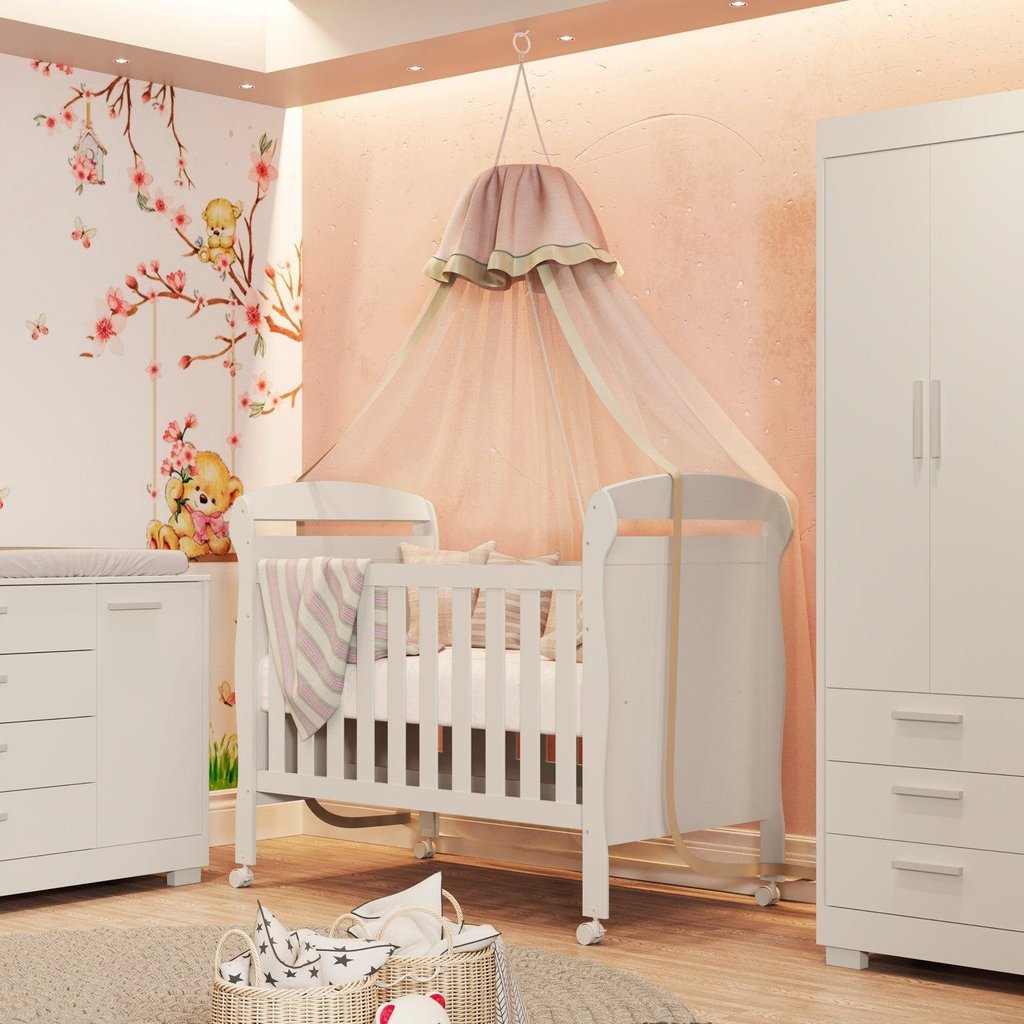 Berço para Quarto de Bebê 2 em 1 Danny em Oferta na Shopee