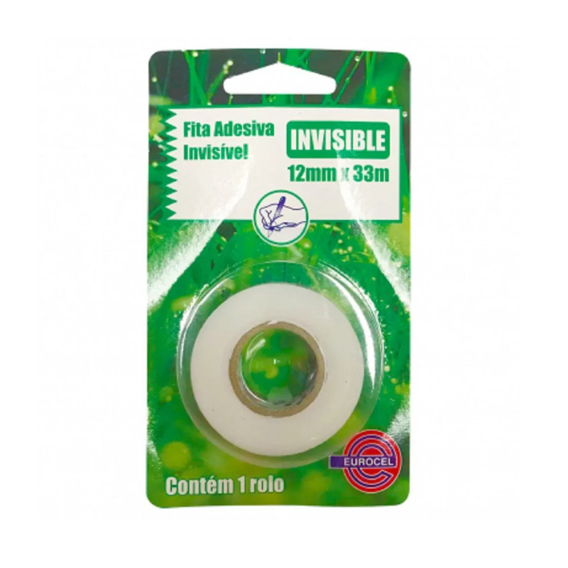 Fita Adesiva Invisível 12mmx33m - Eurocel em Oferta na Shopee