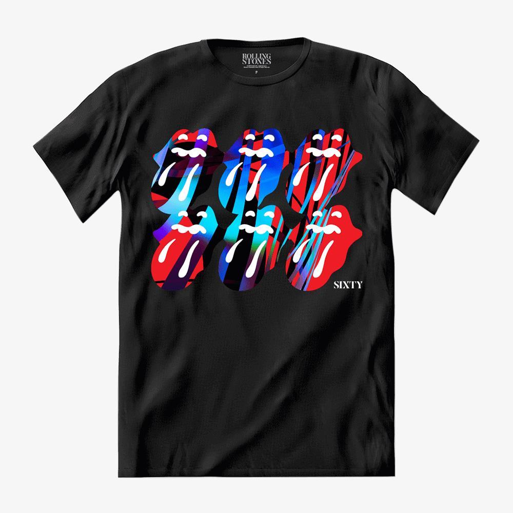 Camiseta The Rolling Stones - SIXTY Squiggle em Oferta na Shopee