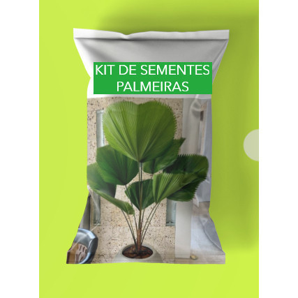 de sementes palmeira leque e palmeira fenix
