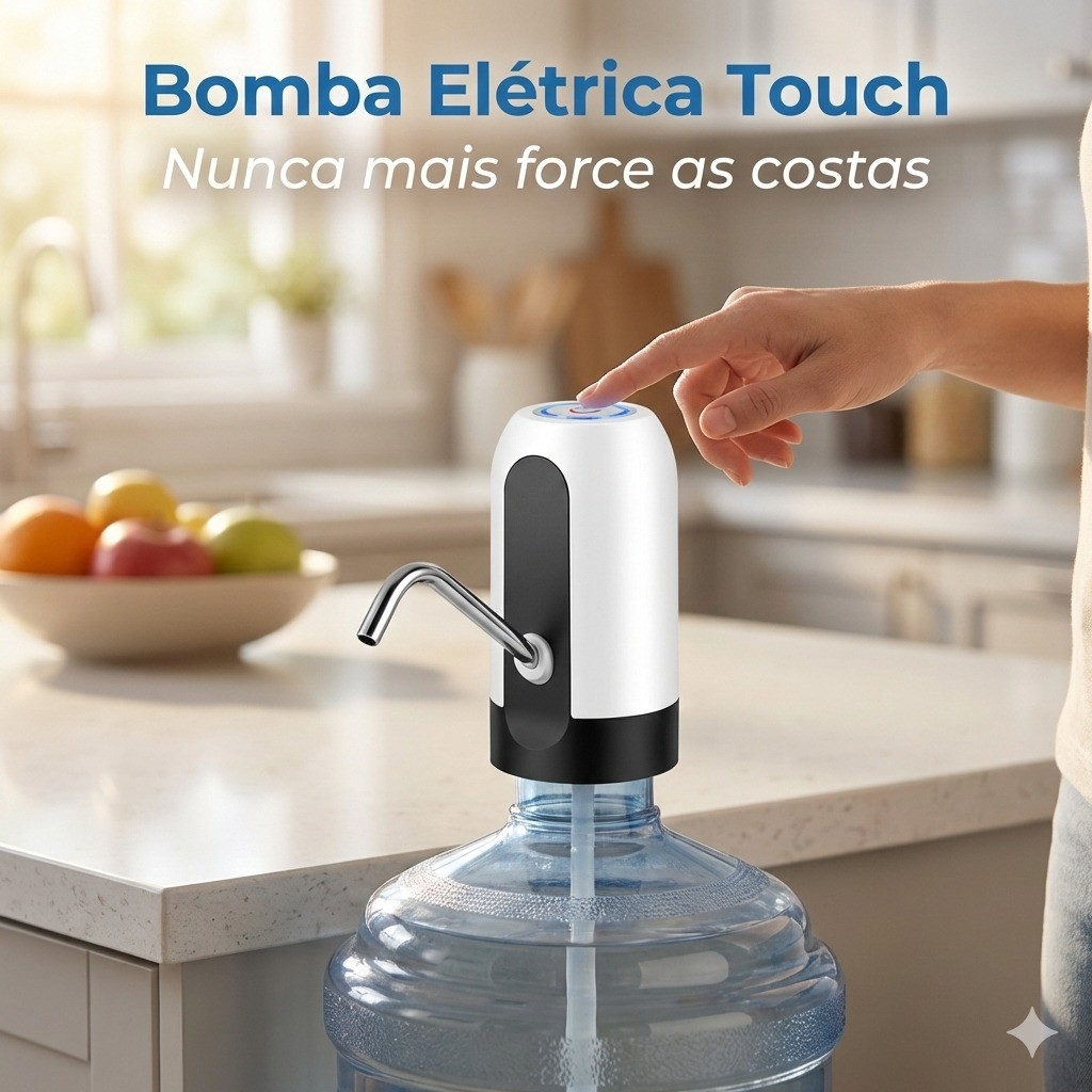 Bomba Elétrica de Galão D'Água Dispensador Automático Bebedouro Água Filtrada Sem Gosto