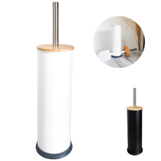 Escova Sanitária Com Tampa de Bambu e Suporte em Inox Styllus em Oferta na Shopee