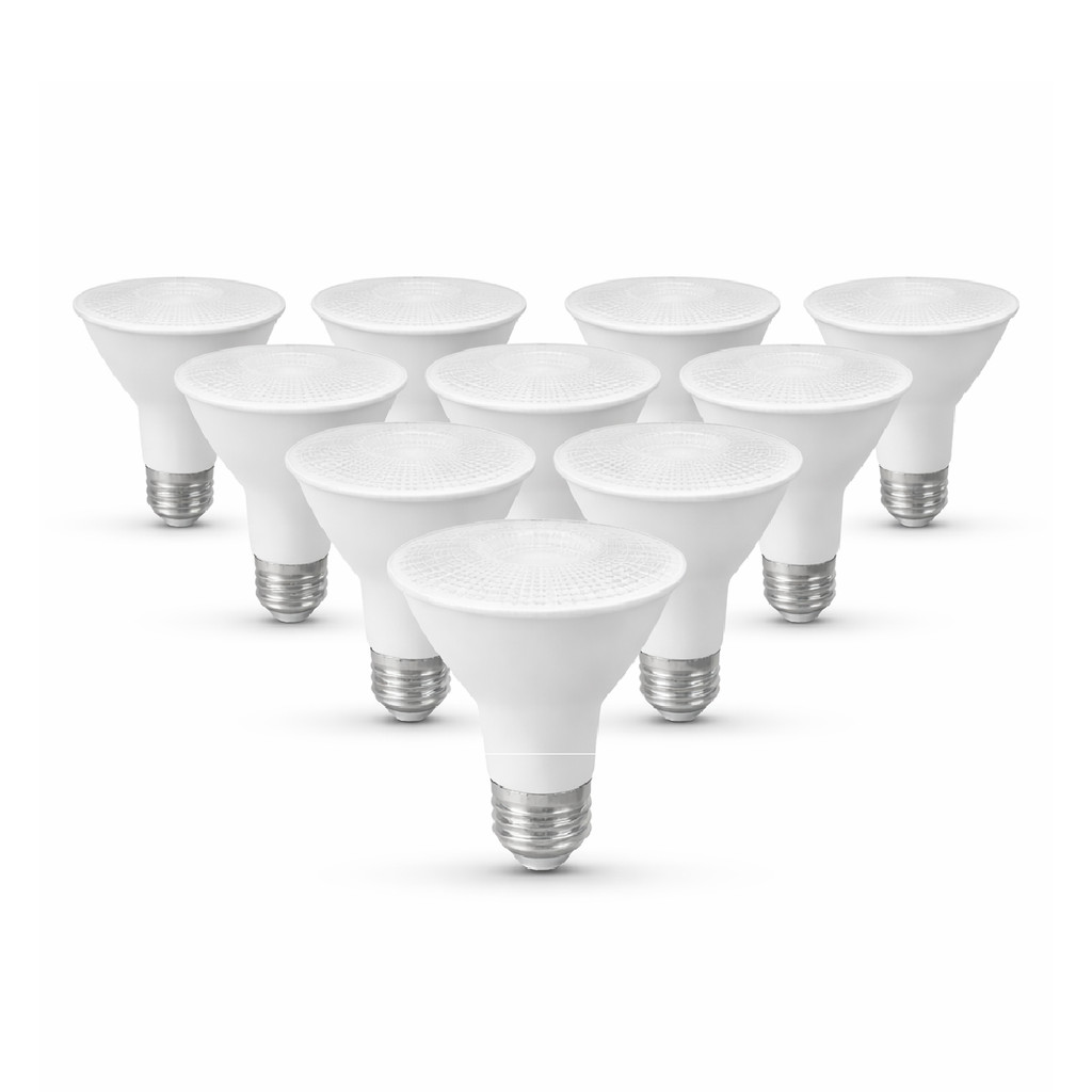 Kit 10 Lampada Led Par20 Par30 ou Par38 Branco Quente Neutro ou Frio E27 Bivolt Branco Alut By Avant