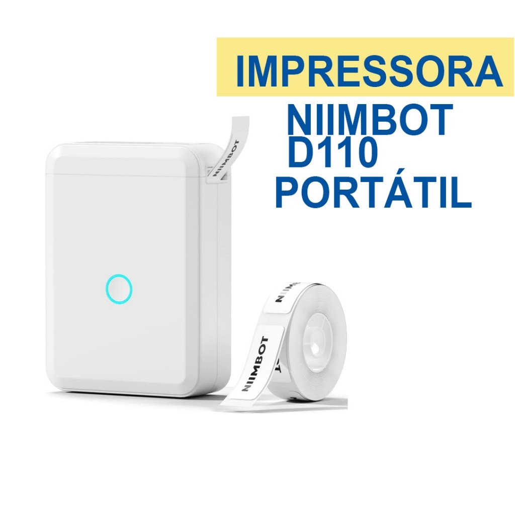 Mini Etiquetadora Impressora Niimbot D110 Bluetooth Wifi Portátil Etiquetadora Rotuladora Fácil — R$ 247,99 em Shopee