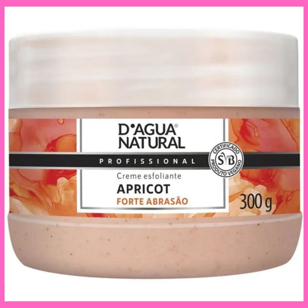 Creme Esfoliante Apricot Forte Abrasão  D’água Natural 300g