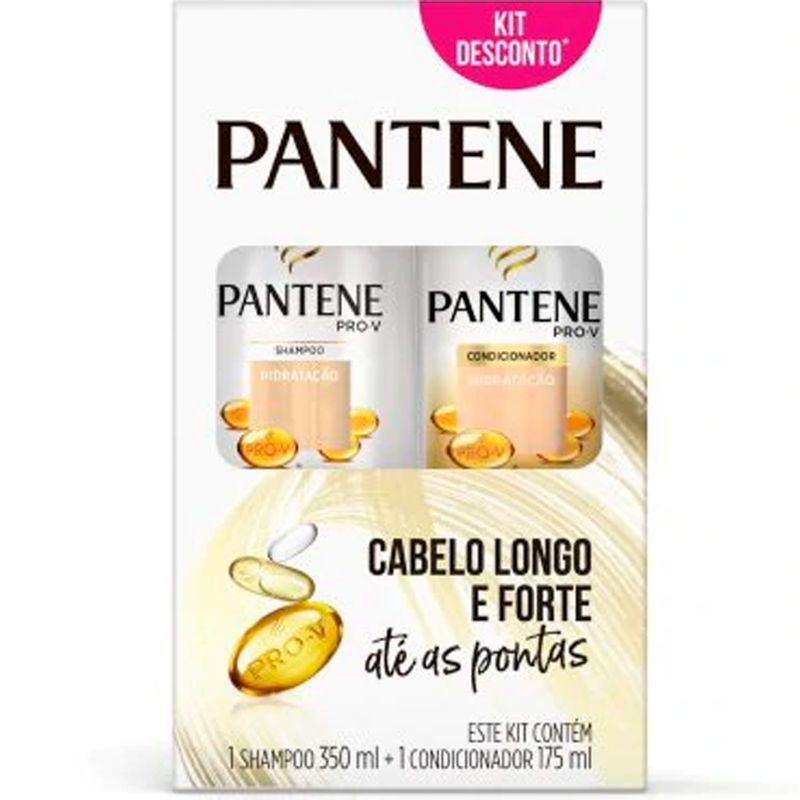 Kit Pantene Shampoo 350ml + Condicionador 175ml Hidratação em Oferta na Shopee