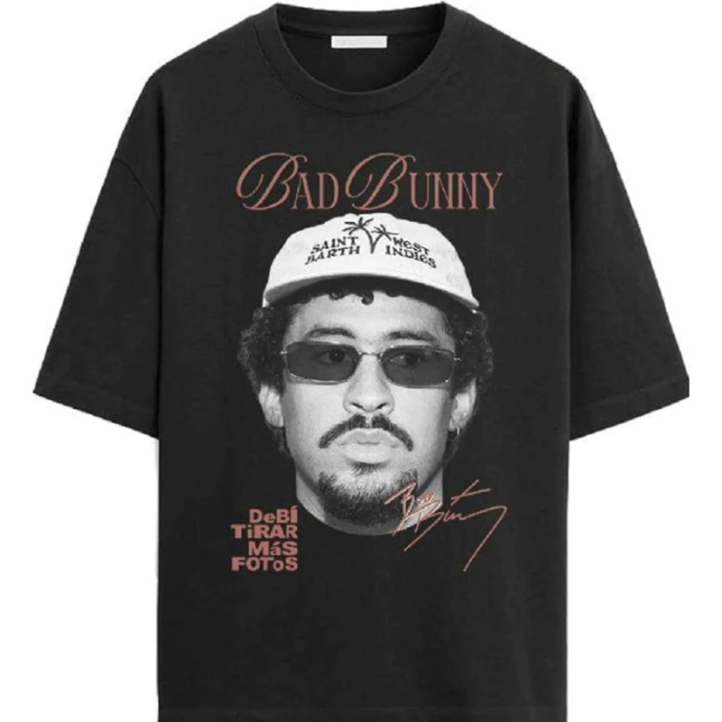 Camiseta Masculina Rock Cantor Latino Estampada Lançamento Camiseta 100% Algodão Camisetão  Oversized - Ohana