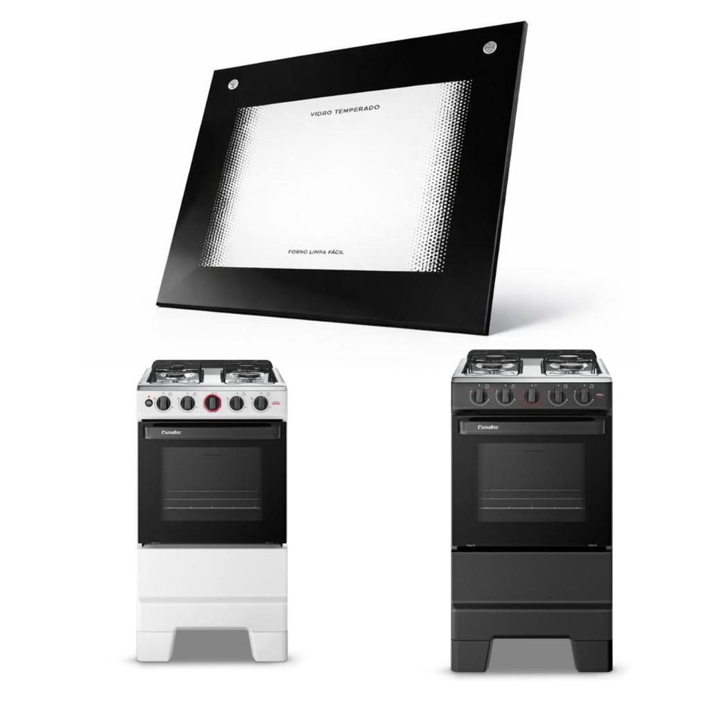 Vidro Externo Porta Fogão Esmaltec Ideal Super 4 Bocas Orig