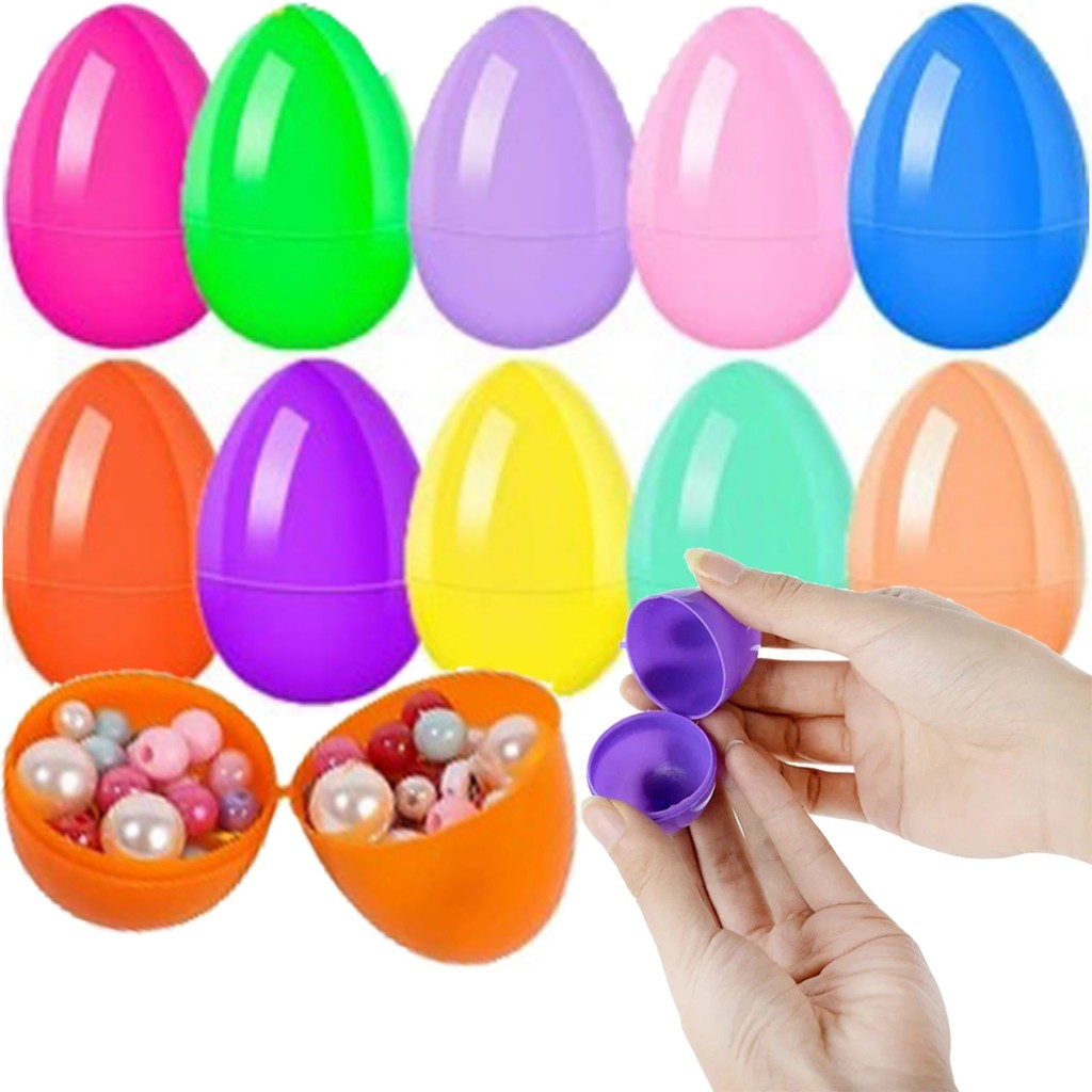 Kit Ovo Surpresa Com Encaixe Color 12 Unidades 6cm Coloridos Páscoa Sortido Embalagem Ovo Tipo Kinder Ovinhos Ovo Páscoa