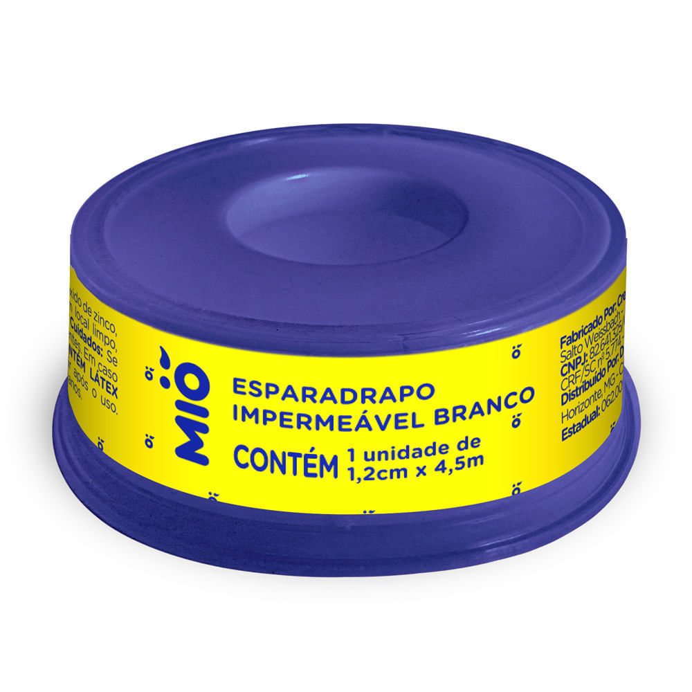 Esparadrapo Impermeável Mió Branco 1,2cm X 4,5m 1 Unidade em Oferta na Shopee