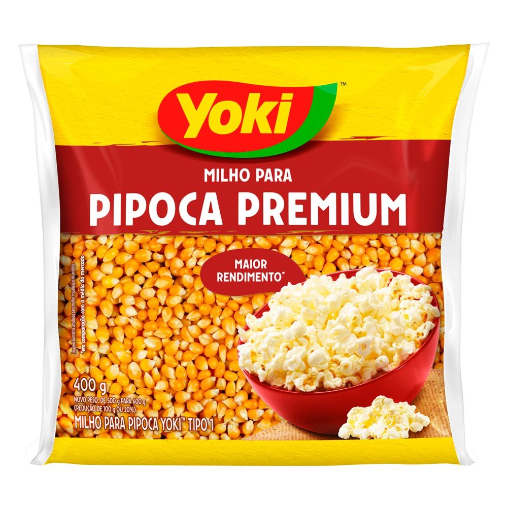 Pipoca Yoki Premium 400g em Oferta na Shopee