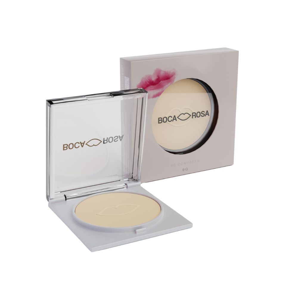 Pó Compacto Boca Rosa BR01 em Oferta na Shopee