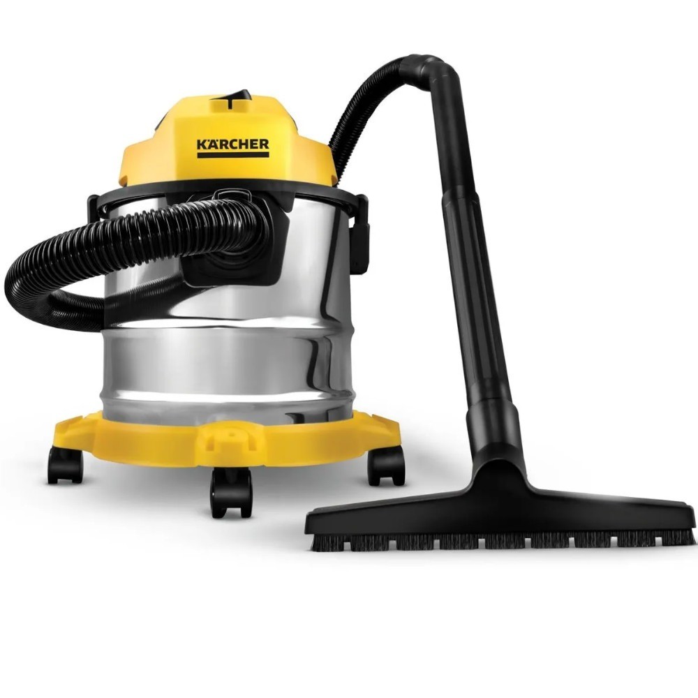 Aspirador de pó e líquido 12L 1.700W Inox com função soprador WDL 1s Karcher