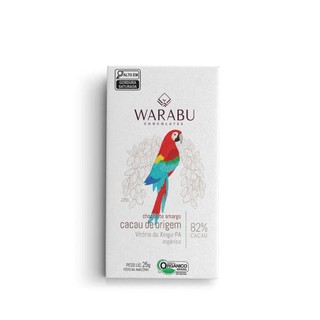 CHOCOLATE VEGANO ORGÂNICO CACAU 82% 25g