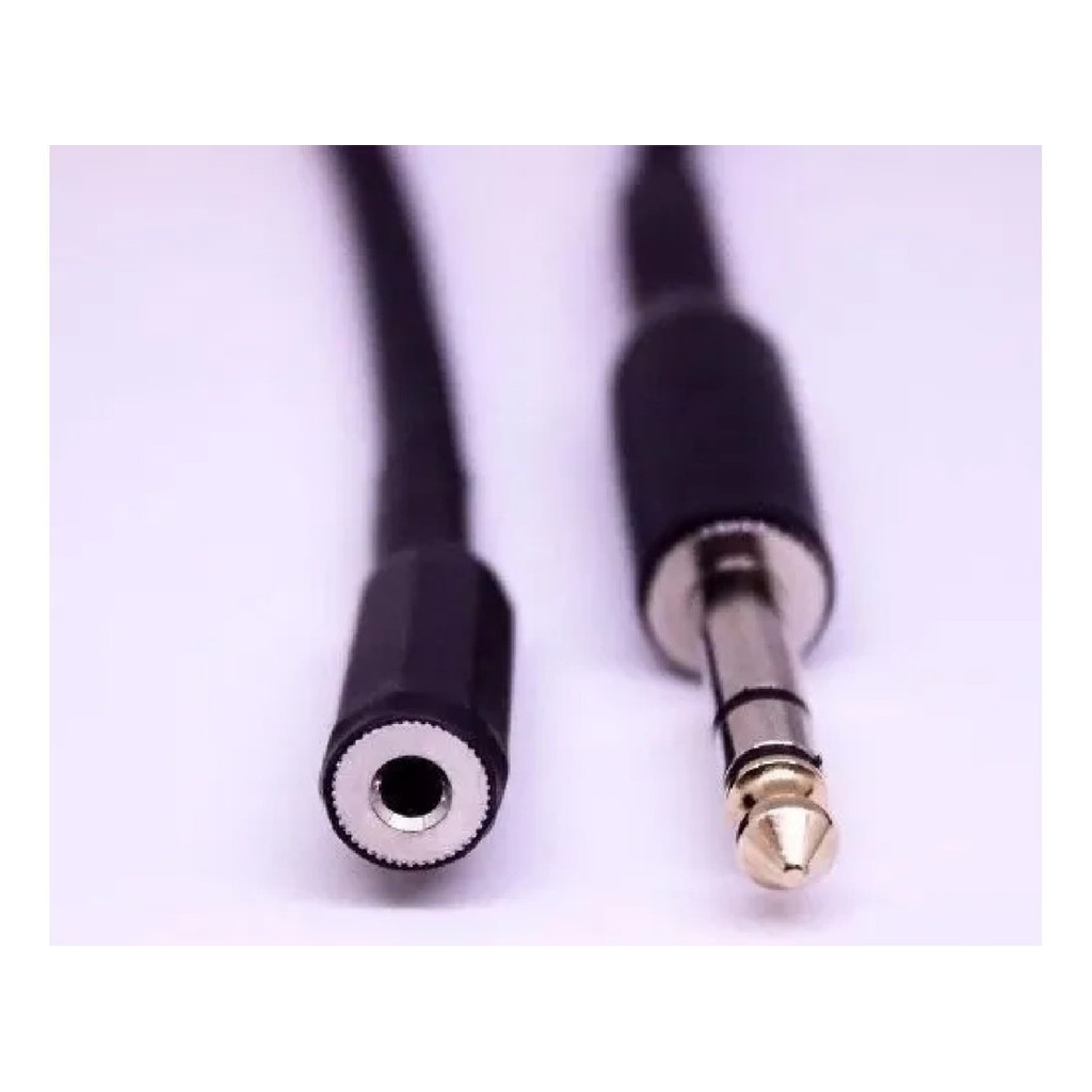 Cabo P10 Macho X P2 Stereo Femea ( Extensor )  7 Metros