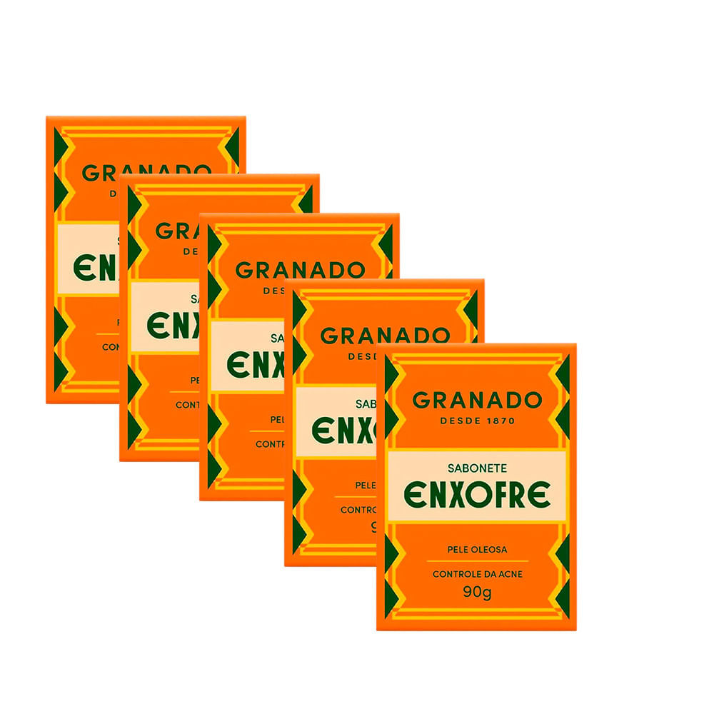 Kit Sabonete Granado Enxofre 90g - 5 Unidades em Oferta na Shopee