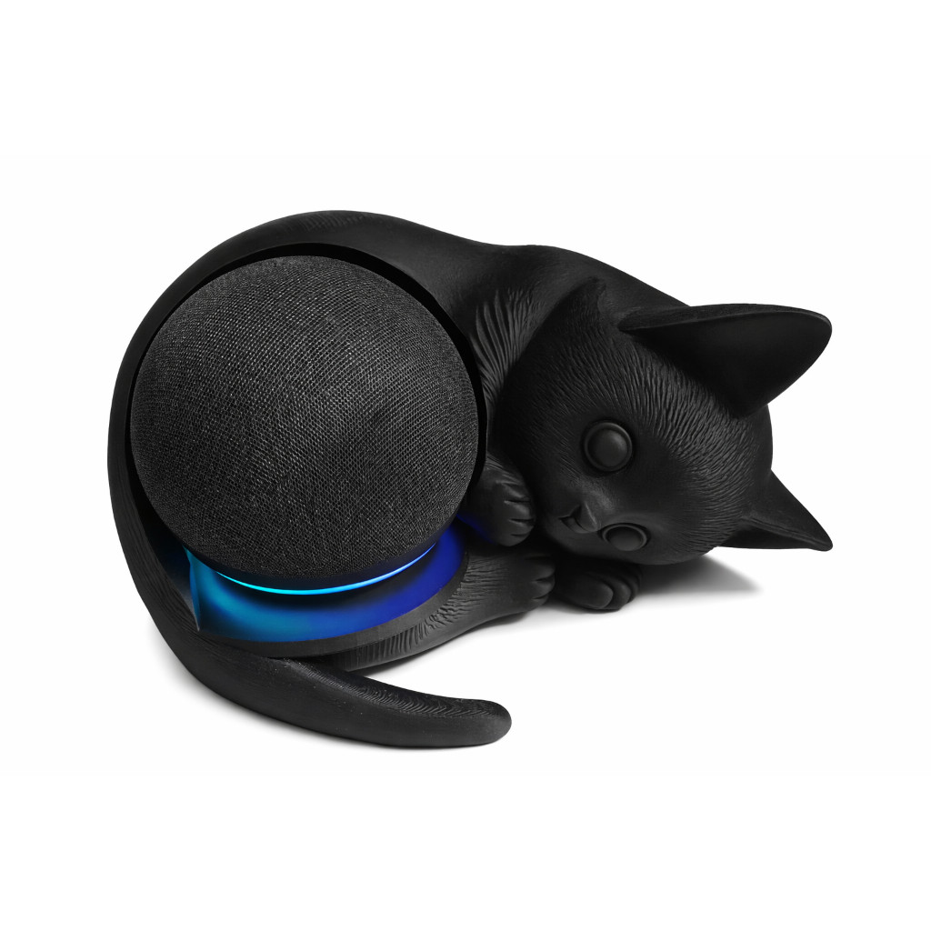 Suporte Alexa Gato bebê para Echo Dot 4ª e 5ª Geração | Para Amantes de Gatos | Impressão 3D PLA Premium