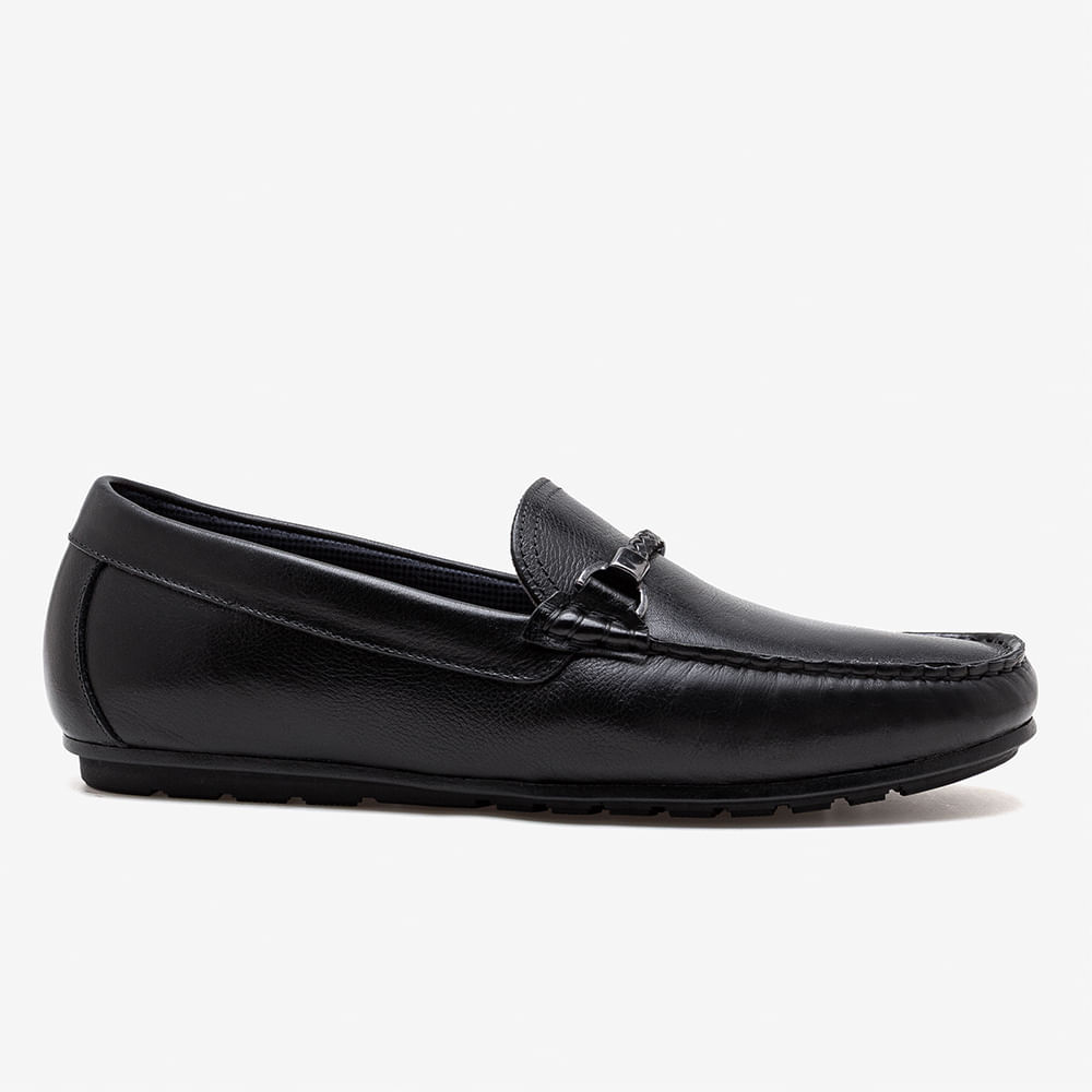 Mocassim Masculino Tom Couro Preto em Oferta na Shopee