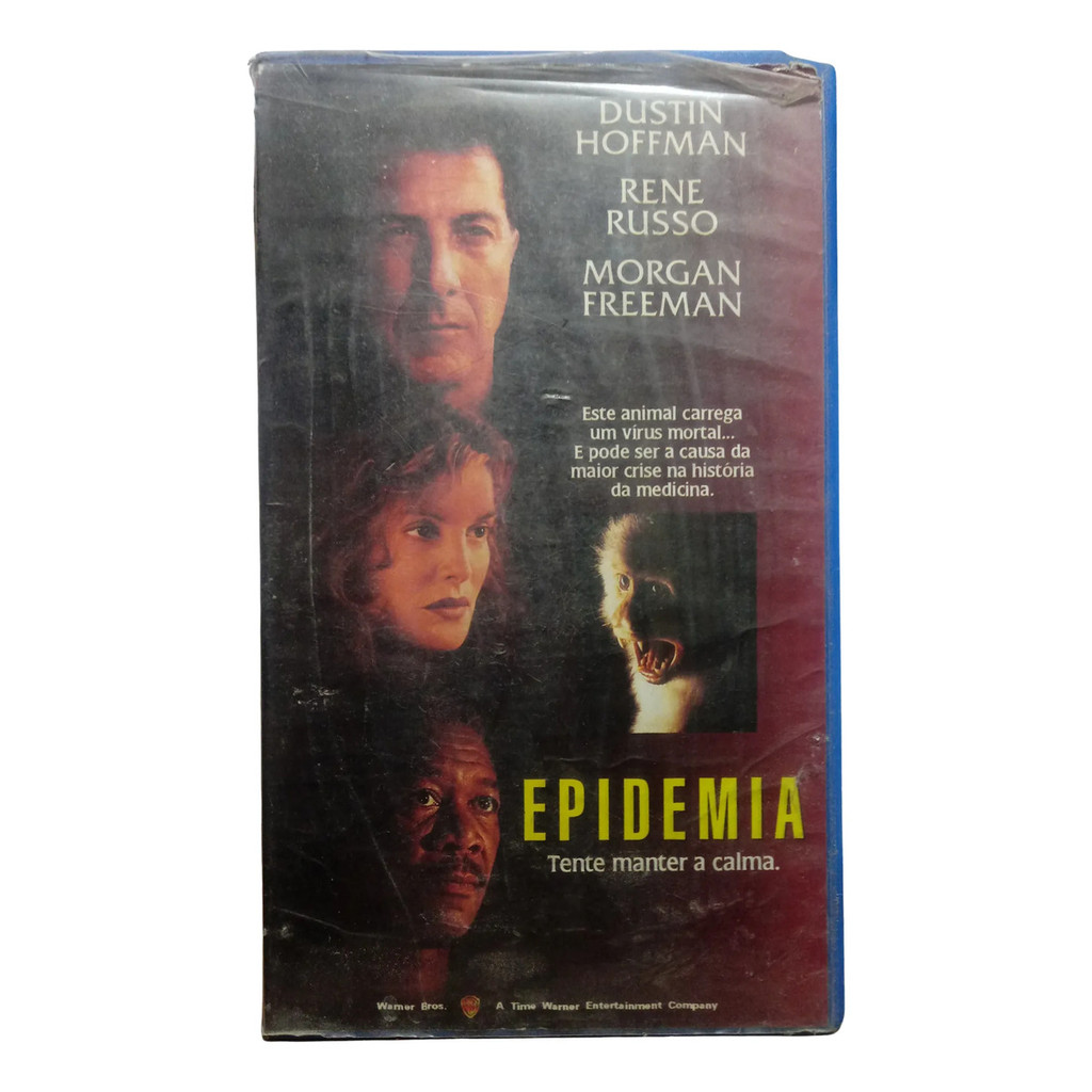 Vhs Epidemia Tente Manter A Calma - Morgan Freeman Dustin Hoffma