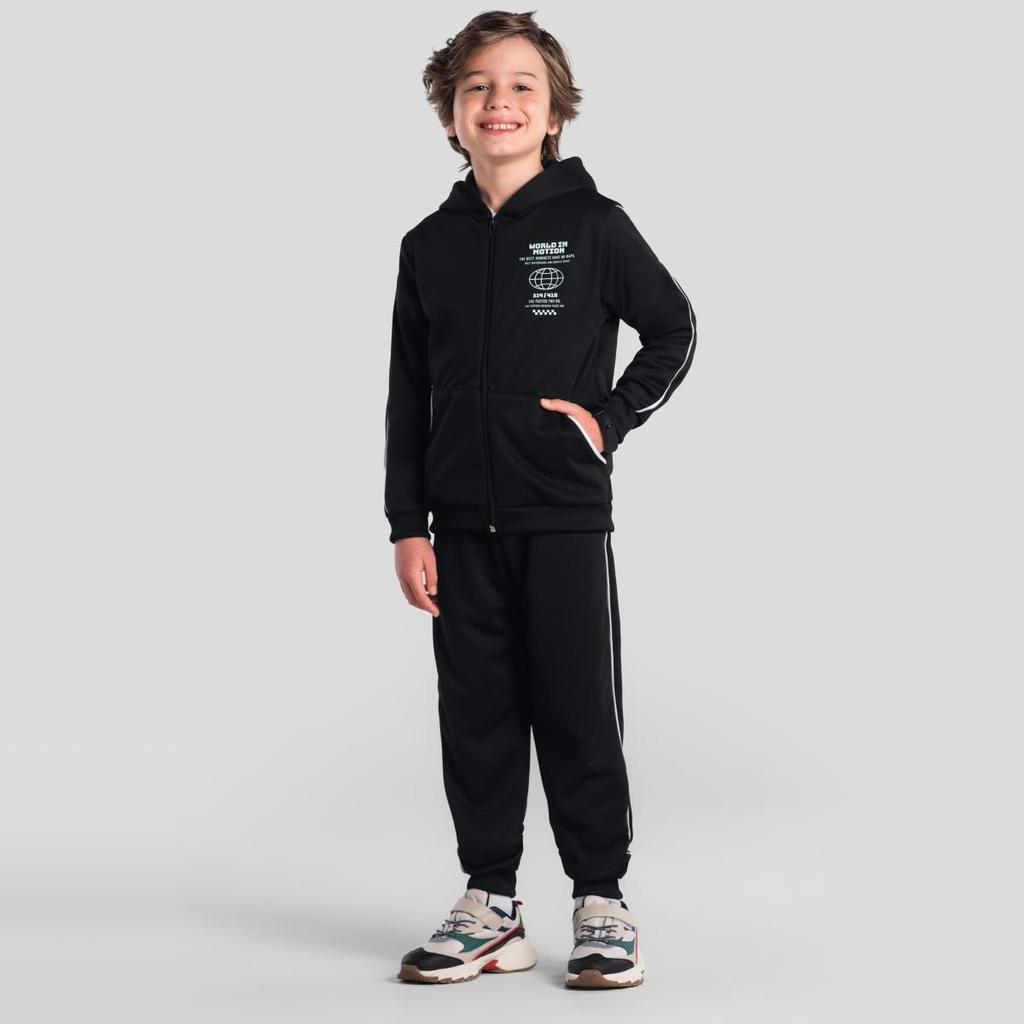 Conjunto infantil menino em moletom sport Brandili