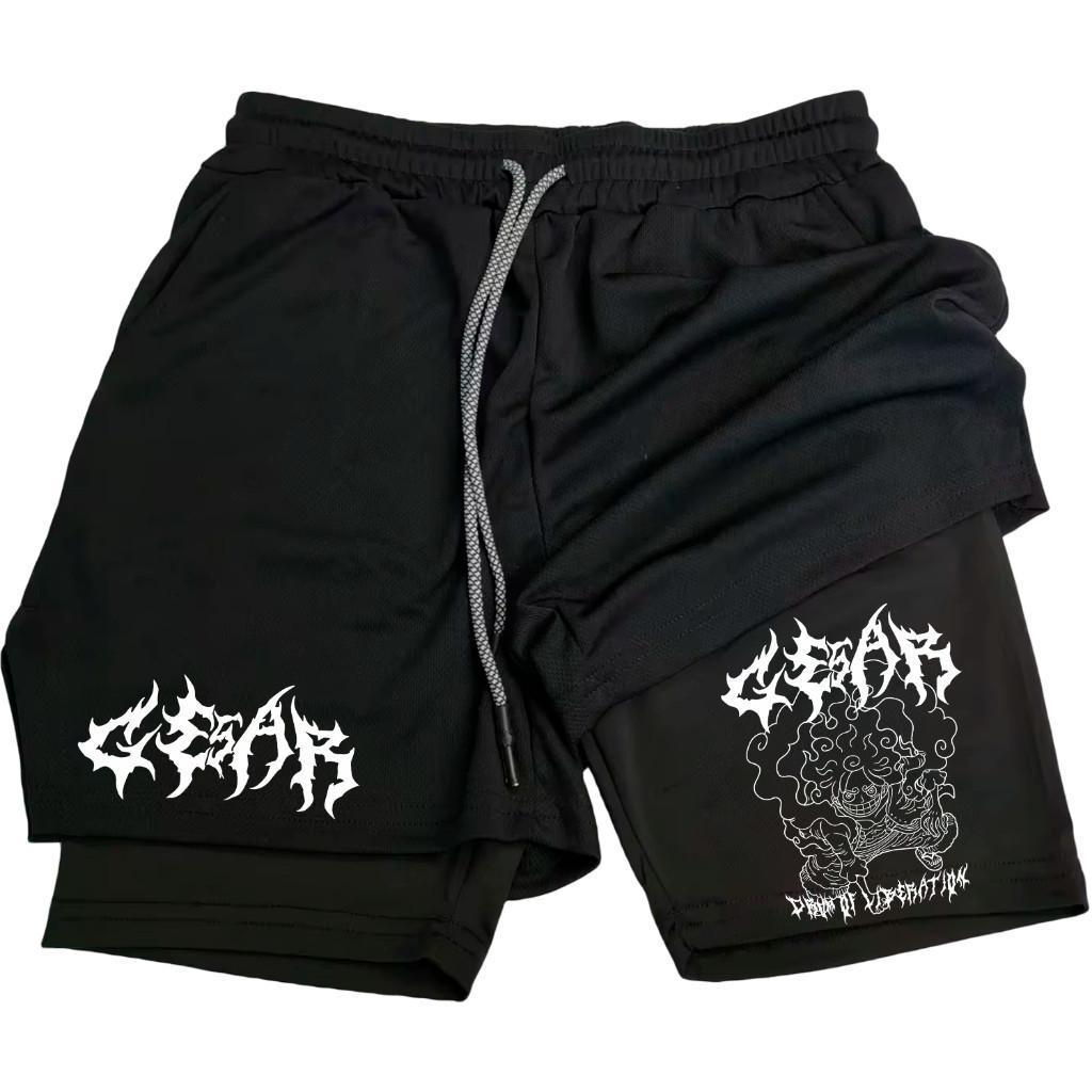 Bermuda Compressão 2 em 1 Masculino Gear One Peace Para Academia Corrida 0314