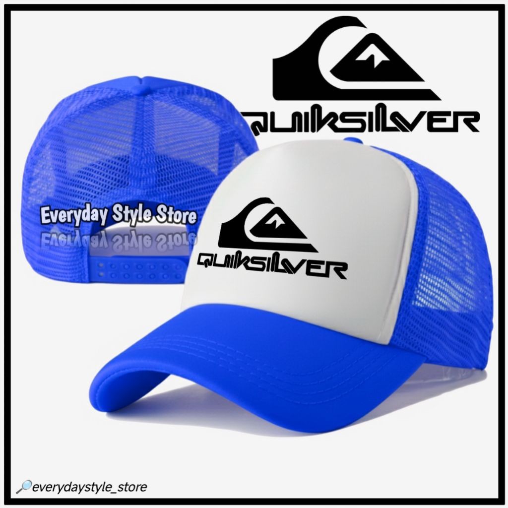 Pronto Estoque Quicksilver Surf Sports Style Chapéu De Caminhoneiro Respirável Chapéus De Malha Ajustável Homens Mulhere