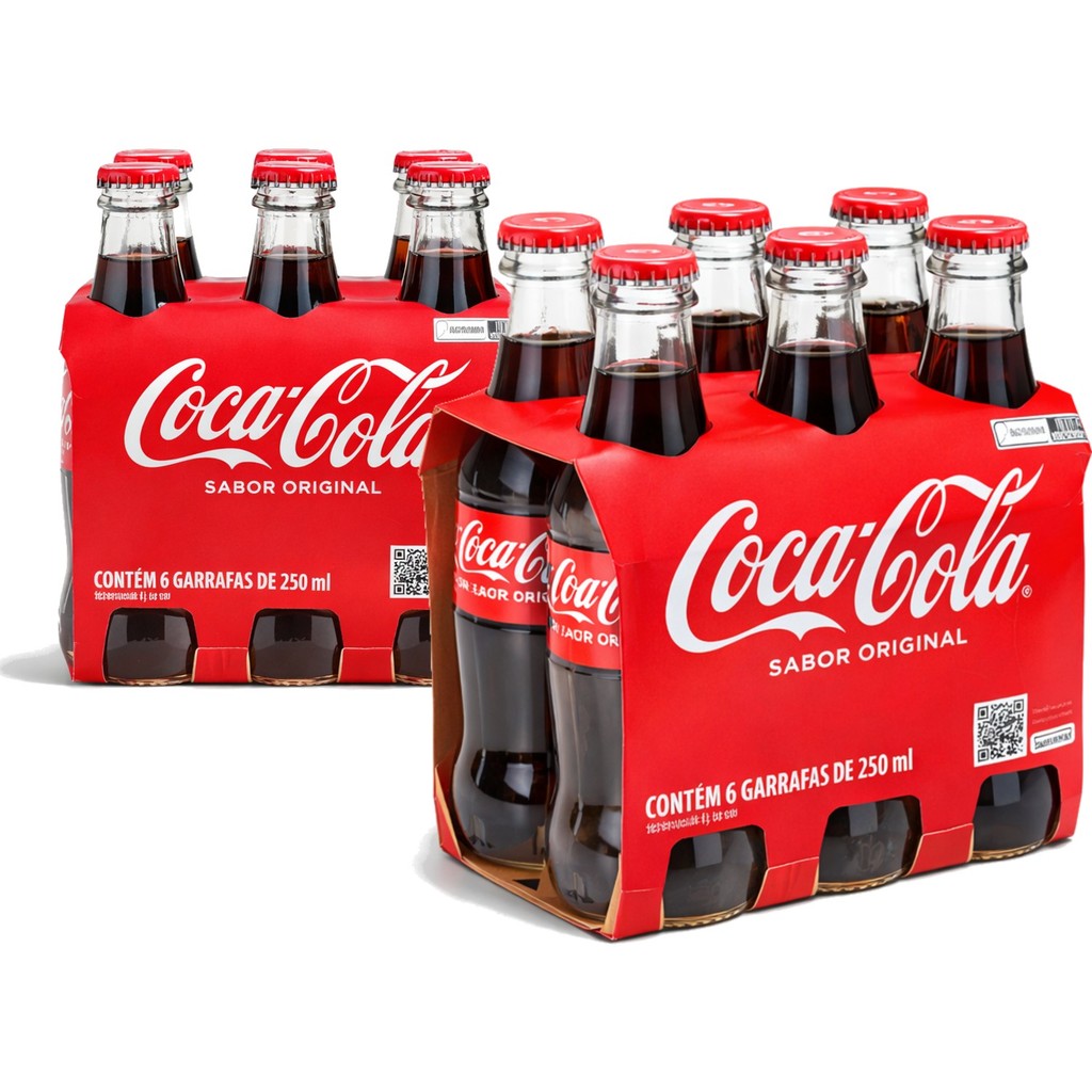 Kit 12 Coca Original Vidro 250ml