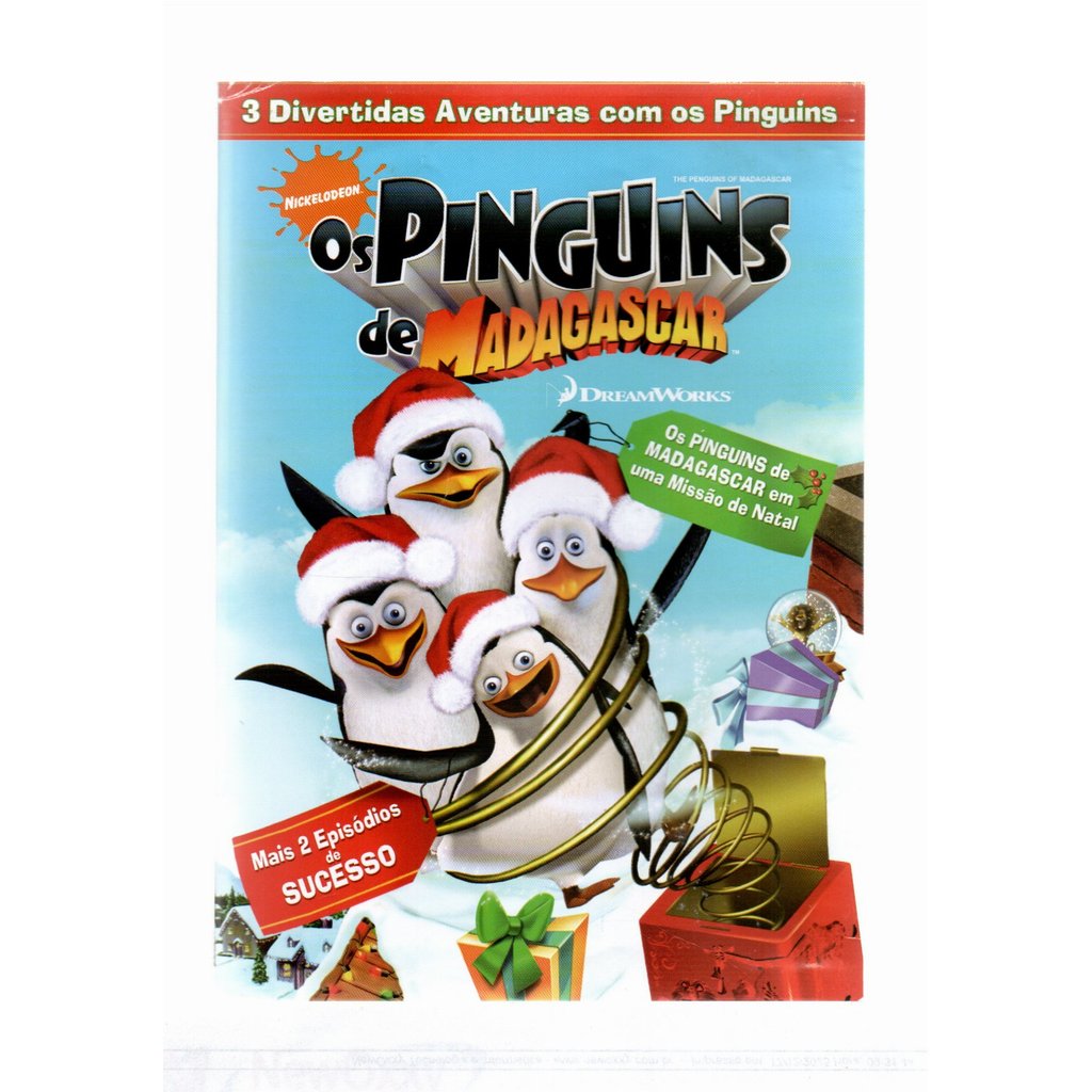 Dvd - Os Pinguins De Madagascar Em Uma Missão De Natal